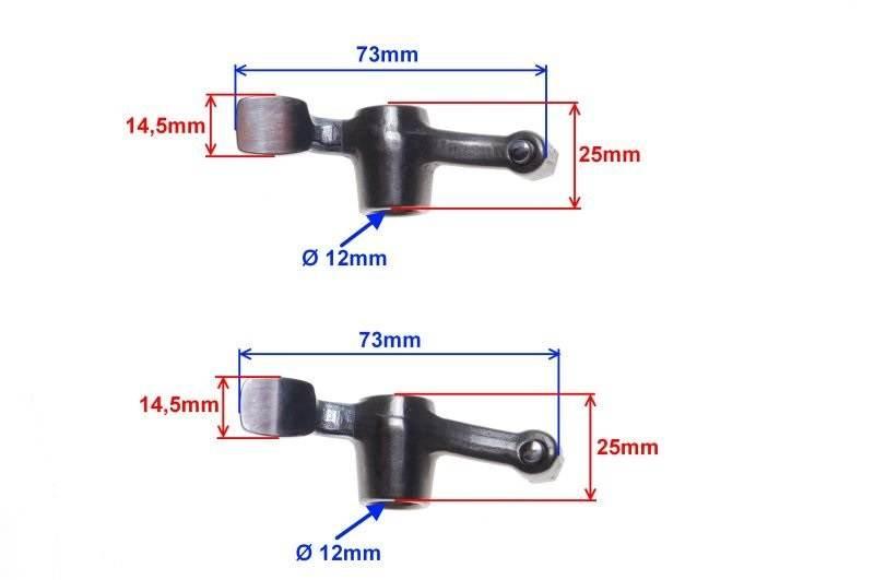 Dźwigienka zaworowa silnik 156fmi kpl 2 szt - zdjęcie 2