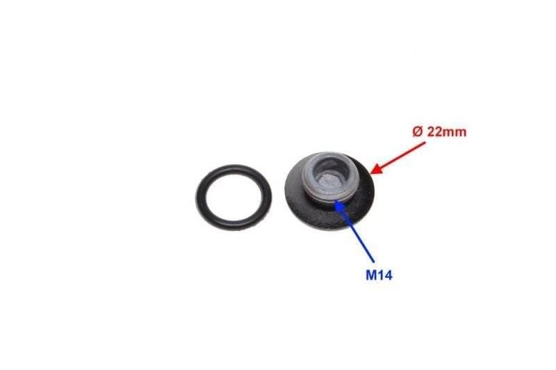 Korek pokrywy lewej mały silnik 154fmi czarny - zdjęcie 2