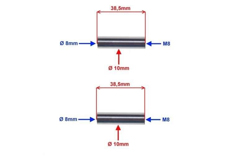 Oś dźwigienki zaworowej silnik 154fmi kpl - zdjęcie 2