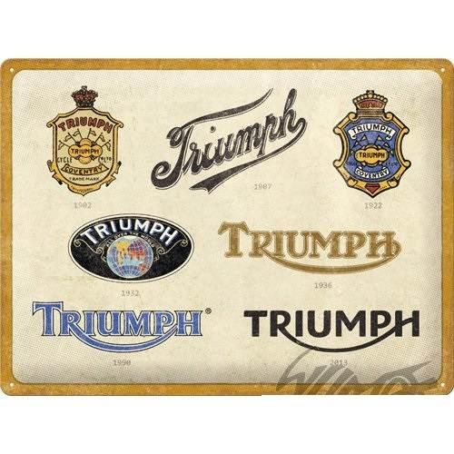 Tablica plakat 30x40 triumph logo evolution 23314