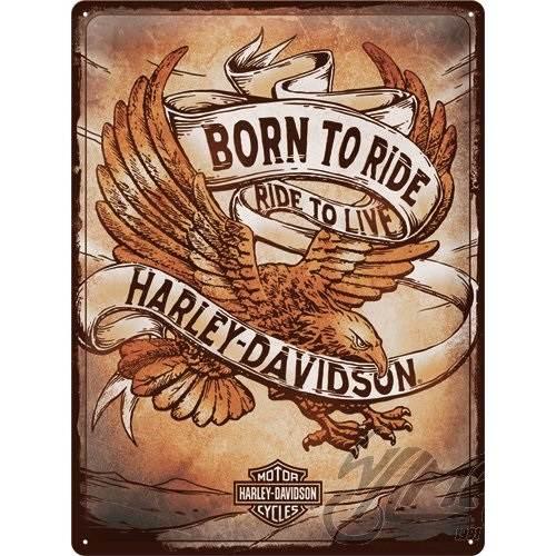 Tablica plakat 30x40 harley davidson born 23317