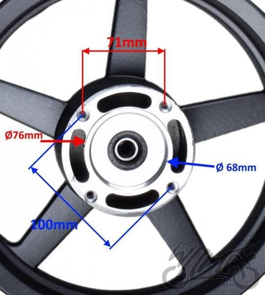 Koło p t 2.50-12 3.00-12 do pit bike supermoto kpl - zdjęcie 6
