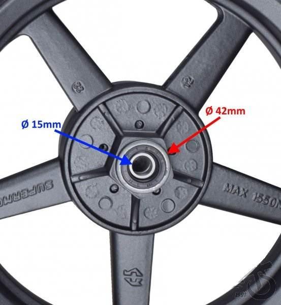 Koło p t 2.50-12 3.00-12 do pit bike supermoto kpl - zdjęcie 3