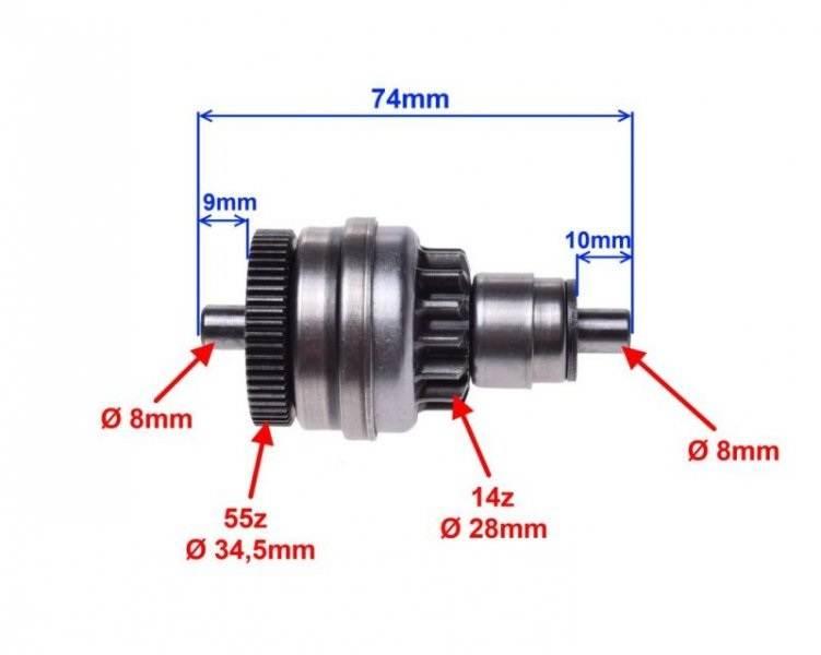 Sprzęgło bendix do piaggio zip 50 4t | PZIP0264B - zdjęcie 3