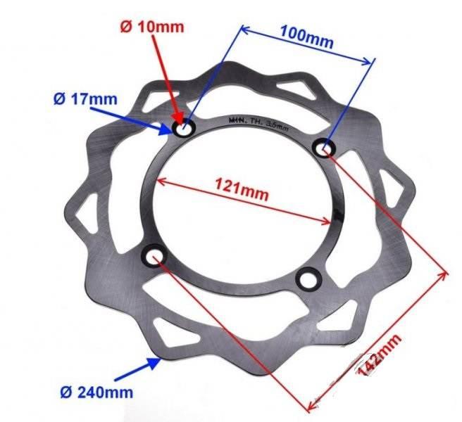 Tarcza hamulca przód do romet crs50/125 | RCR4141 - zdjęcie 2