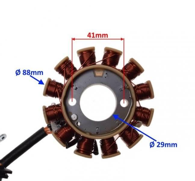Stator iskrownik 125 gy6 4t 152qmi-e4 | ZV2002 - zdjęcie 2