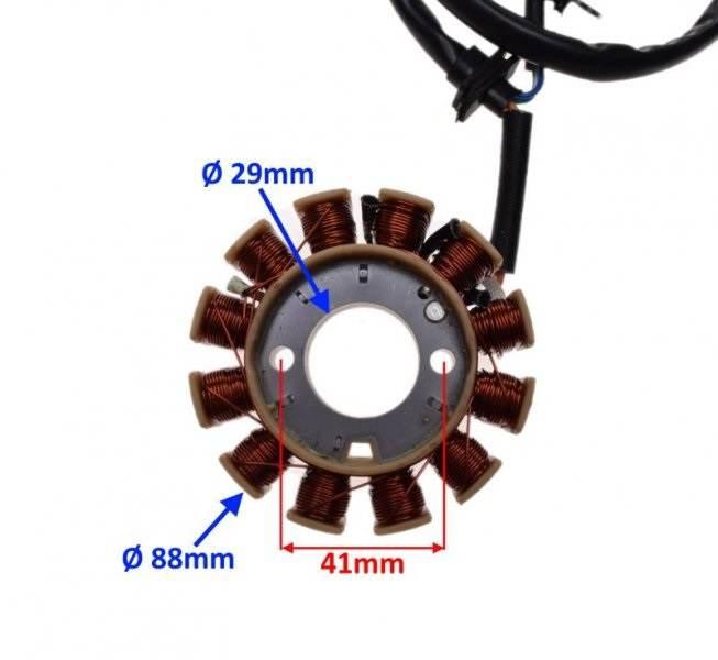 Stator iskrownik 125 gy6 4t 152qmi-e4 | ZV2002B - zdjęcie 2
