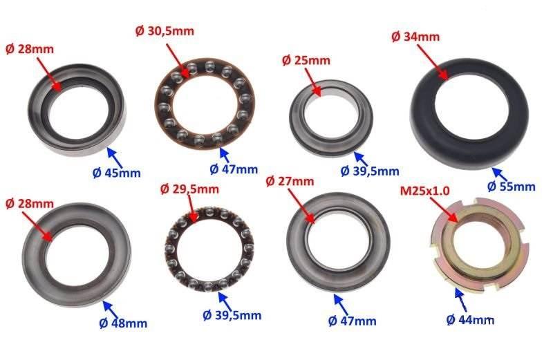 Łożyskowanie kierownicy kpl do junak 126 - zdjęcie 2