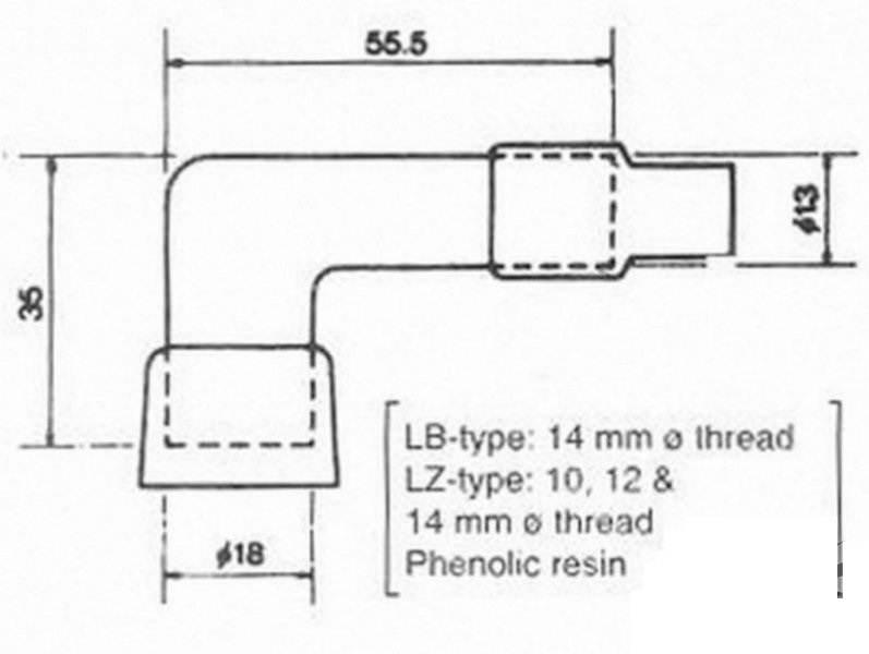Lb05f 8051 fajka świecy zapłonowej ngk | AB0593 - zdjęcie 3
