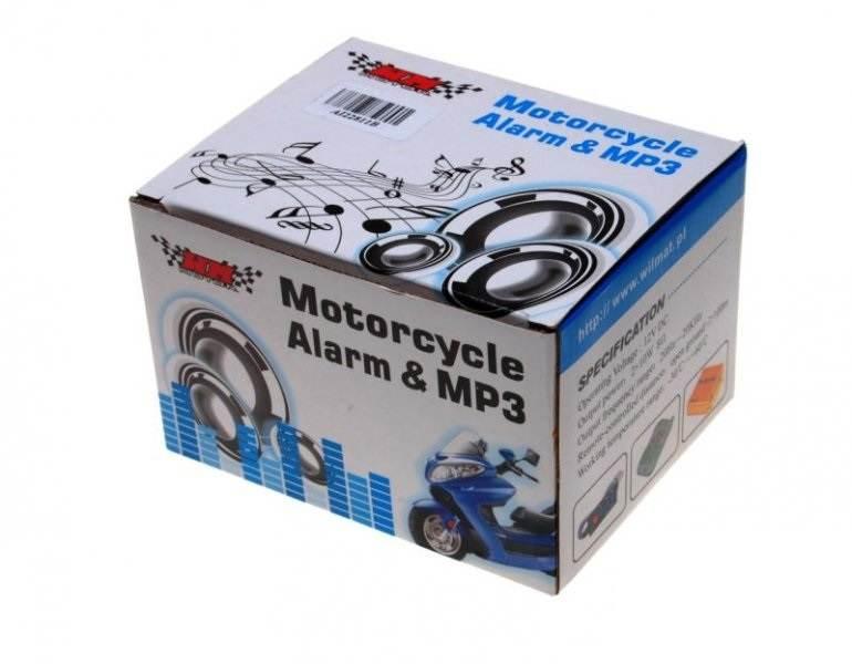 Zestaw audio bez alarmu czarny motocykl skuter - zdjęcie 5