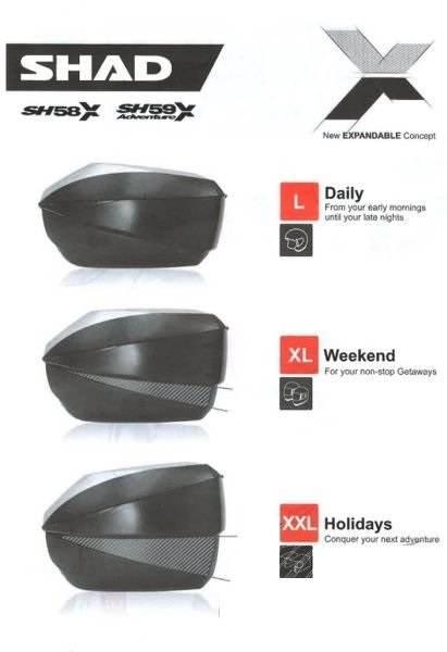 Kufer shad sh59x aluminiowa pokrywa | KSHD0B59100 - zdjęcie 2