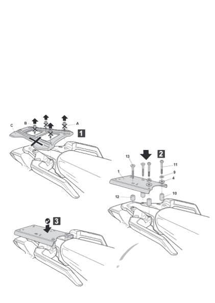 Stelaż kufra tył shad do ktm 790 adventure - zdjęcie 3