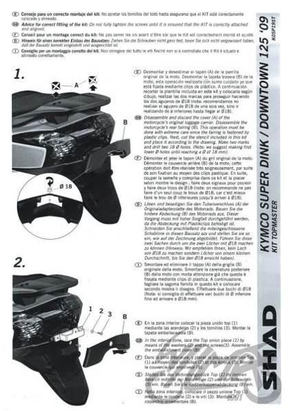 Stelaż kufra tył shad do kymco super dink - zdjęcie 3