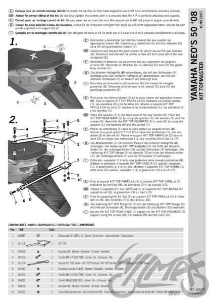 Stelaż kufra tył shad do yamaha neo's | KSHY0NS58ST - zdjęcie 2