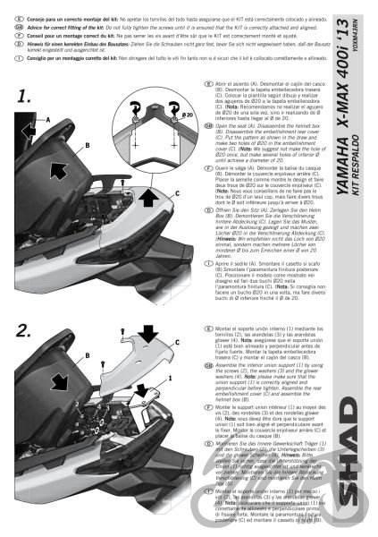Oparcie pasażera shad do yamaha xmax srebrne - zdjęcie 3