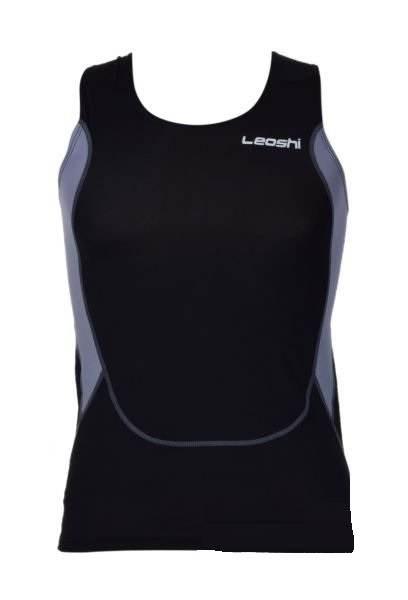 Koszulka termoaktywna leoshi czarno szara l