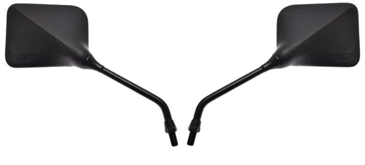 Lusterko prostokąt czarne m10 | LU0602