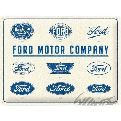 Tablica plakat 30x40 ford logo evolution 23299