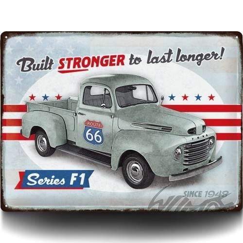 Tablica plakat 30x40 ford f1 built stronge 23325