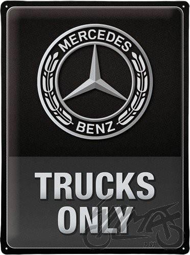 Tablica plakat 30x40 mercedes truck only 23337