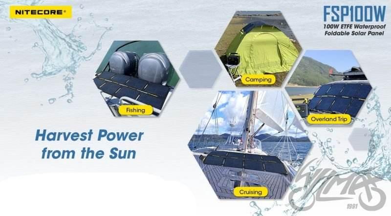 Panel słoneczny solar 100w nitecore fsp100w - zdjęcie 4