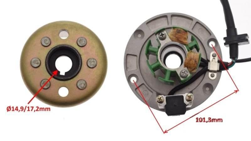 Stator iskrownik koło magnesow silnik zs154fmi-2 - zdjęcie 4