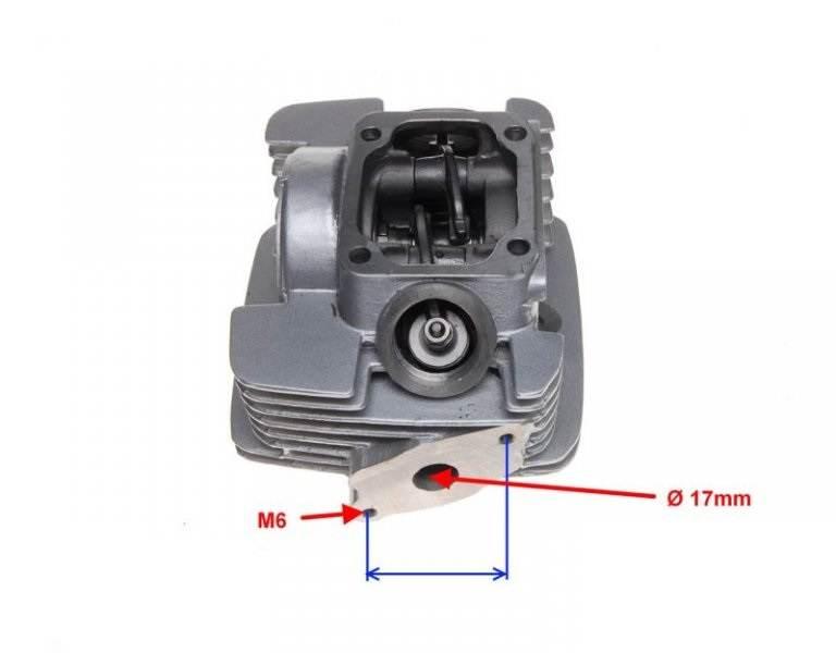 Głowica cylindra romet zetka 4t 50ccm | RZK0040B - zdjęcie 5