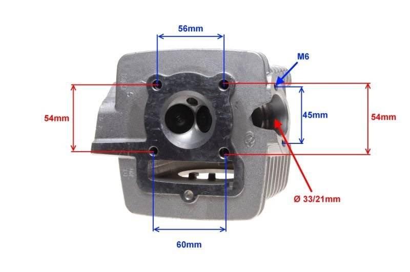 Głowica cylindra romet zetka 4t 70ccm | RZK0041 - zdjęcie 4