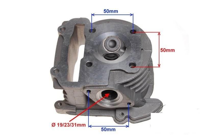 Głowica cylindra 80 cc 4t gy6 | STD00402 - zdjęcie 5