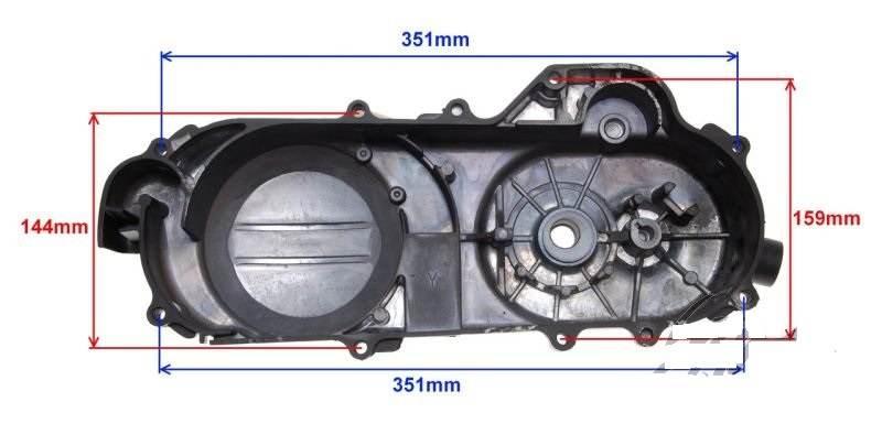 Pokrywa paska napedowego 400mm gy6 4t | STD00581 - zdjęcie 2