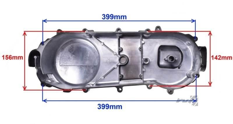 Pokrywa paska napędowego gy6 125/150cc 455mm - zdjęcie 3
