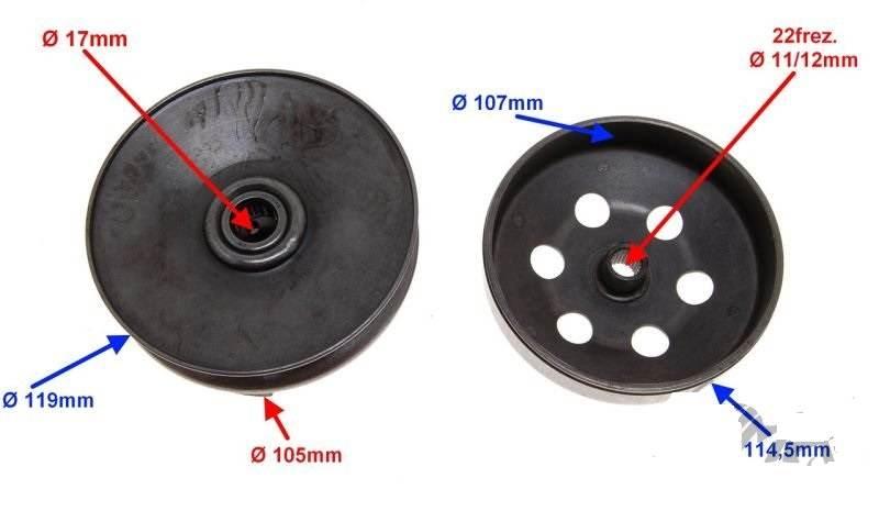 Sprzęgło tył 50 gy6 4t | STD01011 - zdjęcie 3