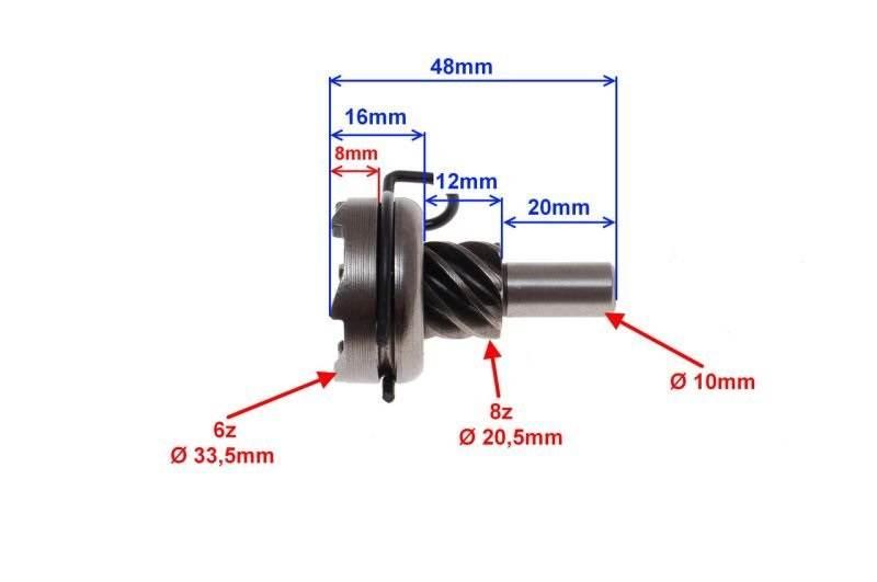 Koło rozrusznika nożnego gy6 4t 8z | STD02622 - zdjęcie 4