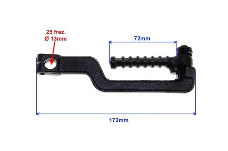 Dźwignia rozrusznika 4t gy6 | STD02681 - zdjęcie 4