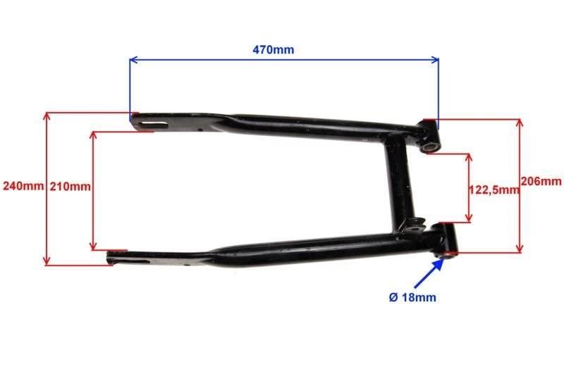 Wahacz tył mz ts 150 | TS6001 - zdjęcie 2