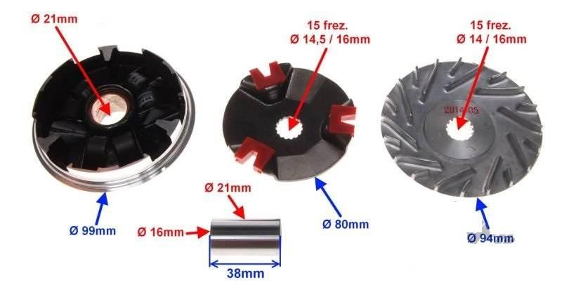 Wariator 2t longjia qt-4,qt-k tuning 2t | ZLO0104 - zdjęcie 3