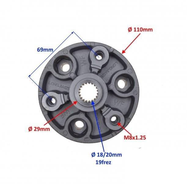 Piasta koła zabierak tył do longjia lj125t-8 - zdjęcie 5
