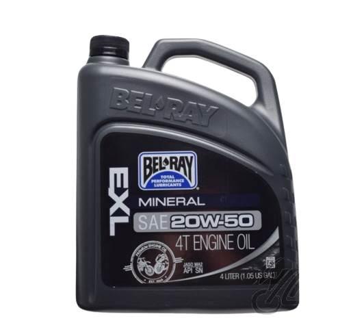 Olej bel-ray exl mineralny 4t 20w-50 4l | BR4144