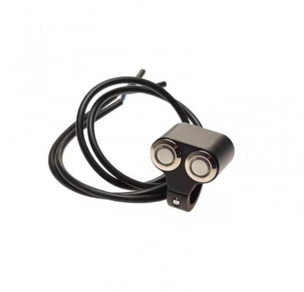 WŁĄCZNIK UNIWERSALNY PODWÓJNY PODŚWIETLANY 23,8mm
