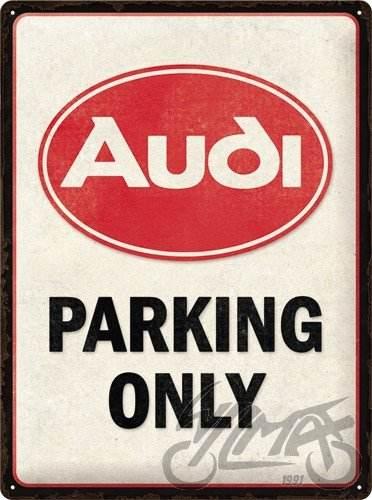 Tablica plakat 30x40 audi parking only 23327