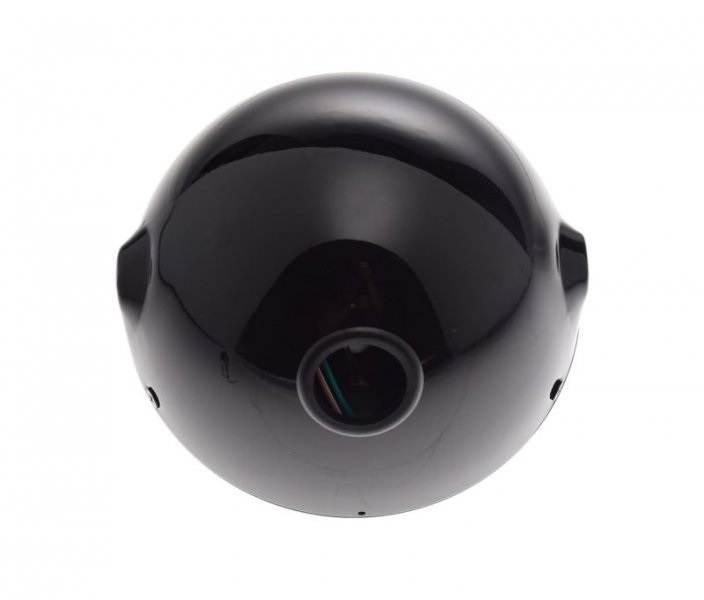 Lampa 7" h4 12v czarna ramka czarna emark - zdjęcie 2