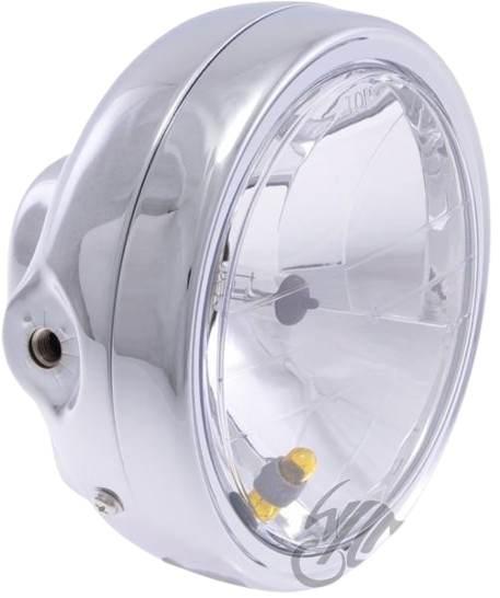 Lampa przód 6" boczne mocowanie h4 chrom