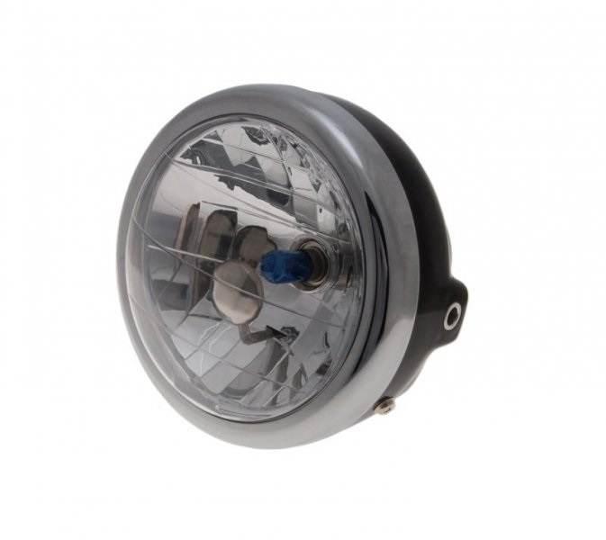 Lampa przód boczne mocowanie h6 czarny | AW2442