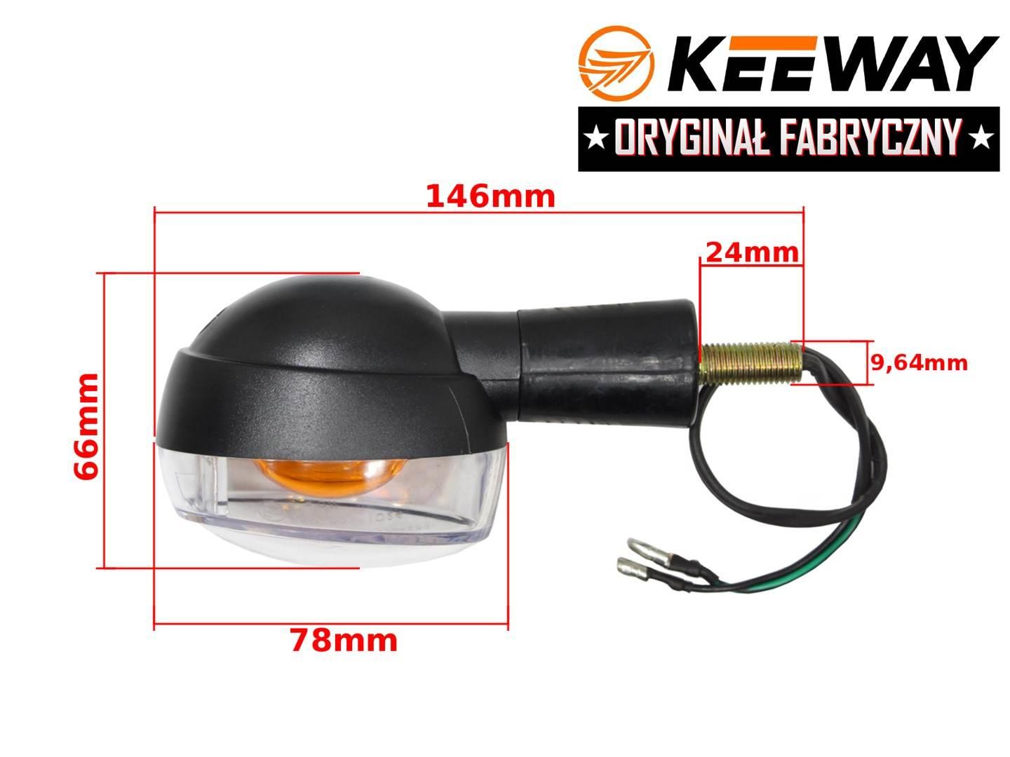 Kierunkowskaz keeway hurricane lewy 50 2t oryginał - zdjęcie 2