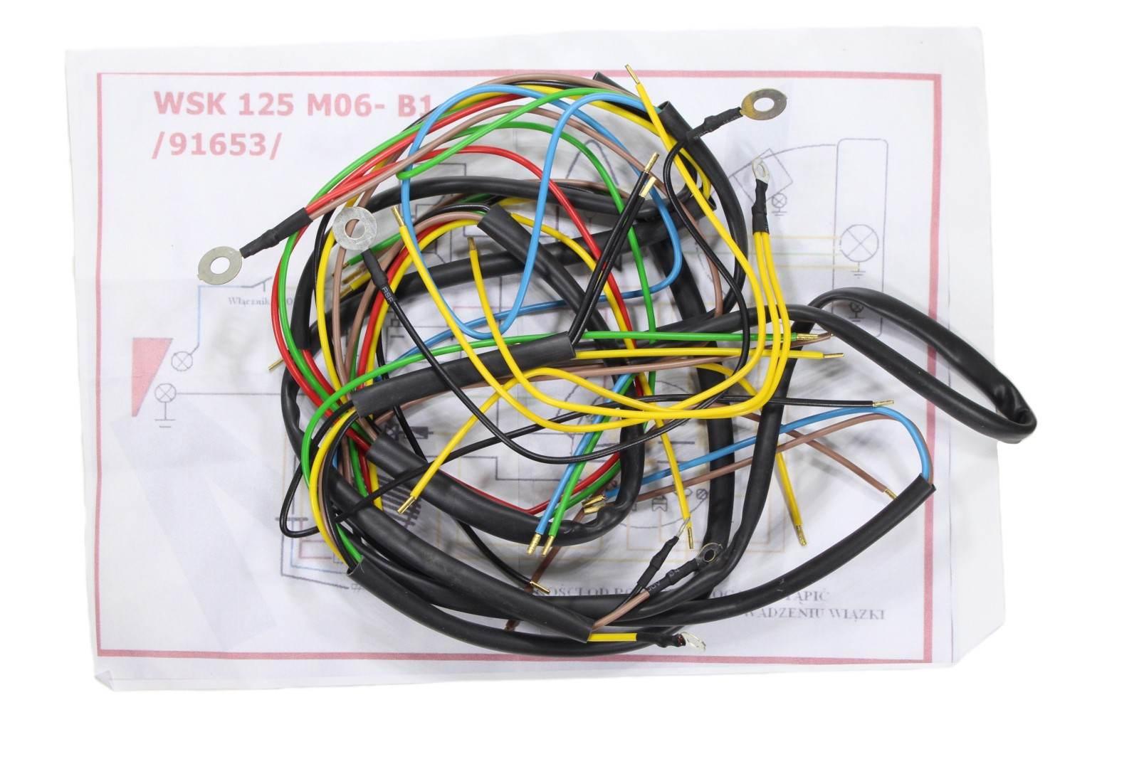 Instalacja elektryczna wsk 125 m06 b1 czarna ml