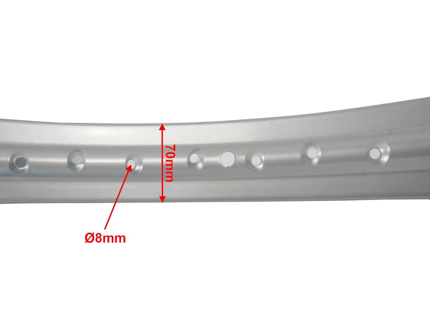 Felga 19" 1,85x19 junak m-72 k-750 dniepr 40 szprych szara ml - zdjęcie 4
