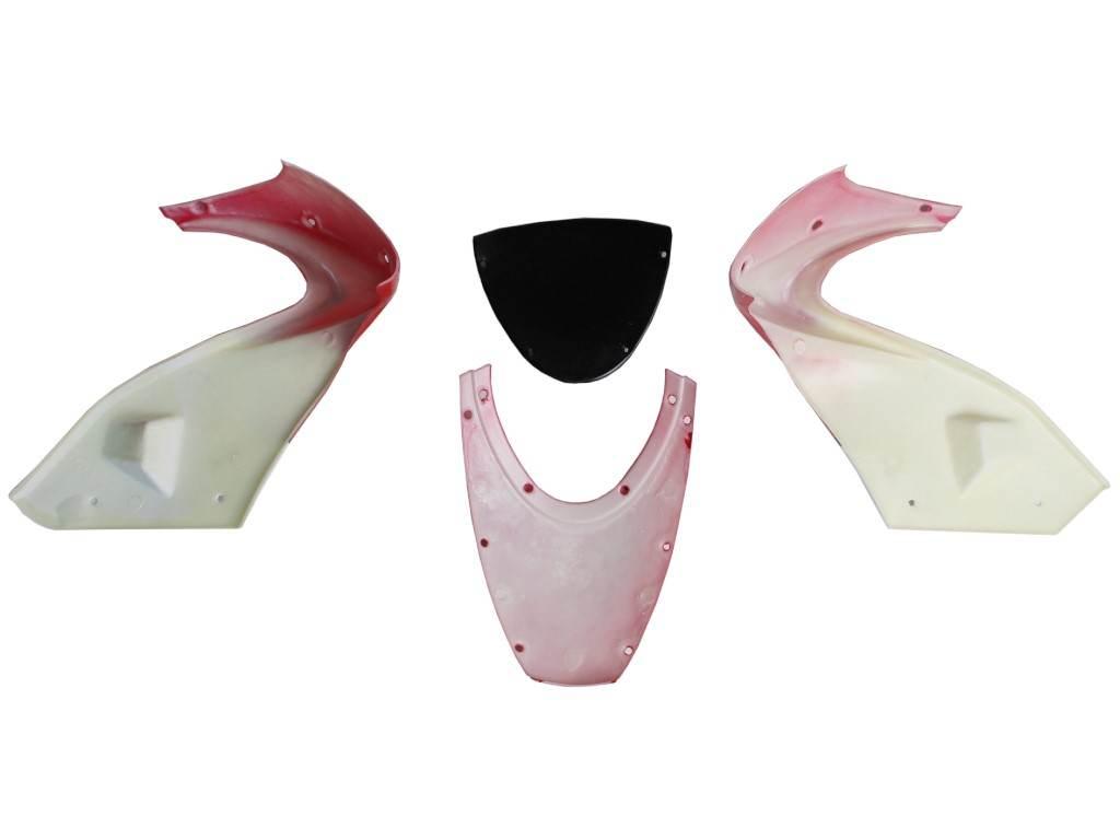 Plastik czasza przód pocket red/white hb - zdjęcie 2