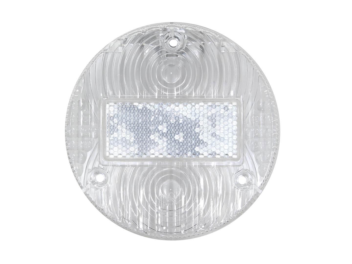 Klosz lampy tył mz okrągły biały z białym odblaskiem - zdjęcie 2