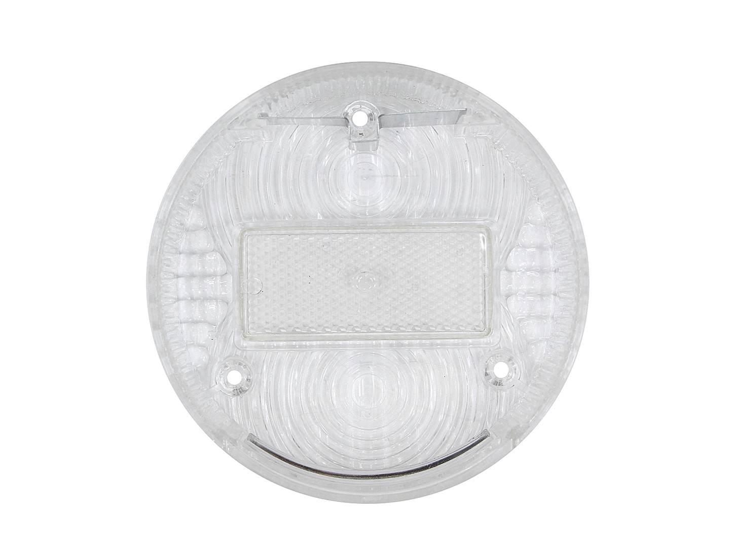 Klosz lampy tył mz okrągły biały z białym odblaskiem - zdjęcie 3