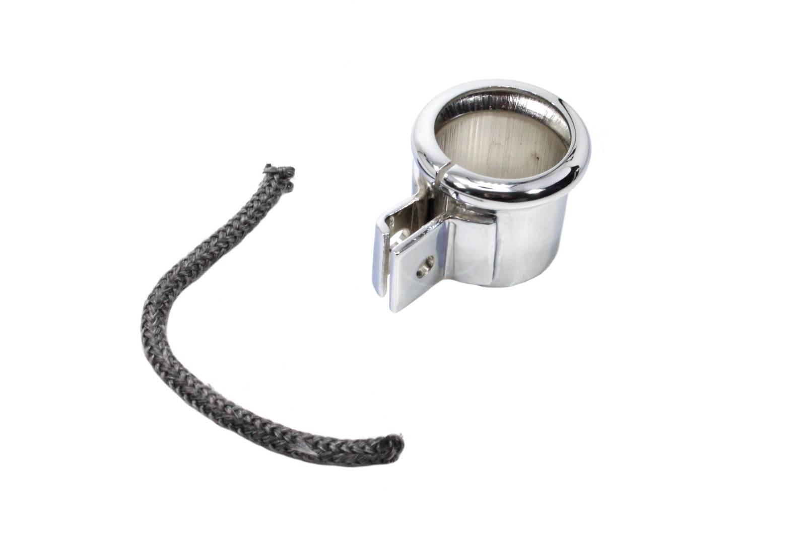 Obejma tłumika wfm osa m52 z dużymi blaszanymi uszami sznur chrom